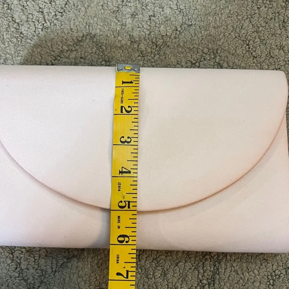Vintage DYEABLES Wedding Prom PURSE/Clutch pink w/ Shoulder Chain